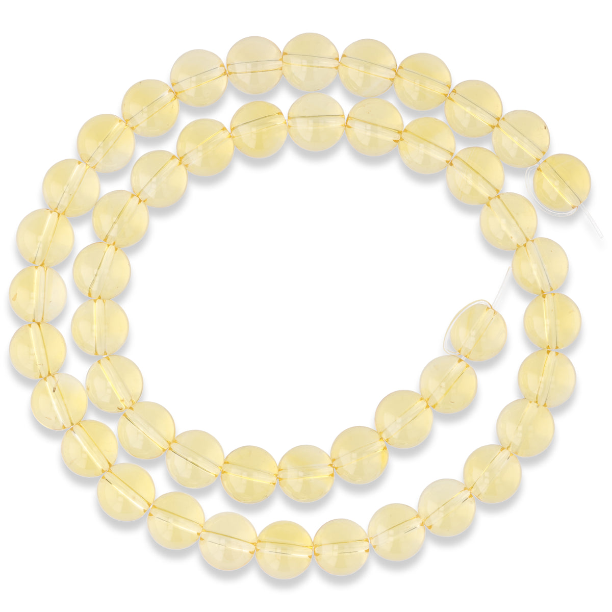 Perles de citrine · rondes · 8 mm