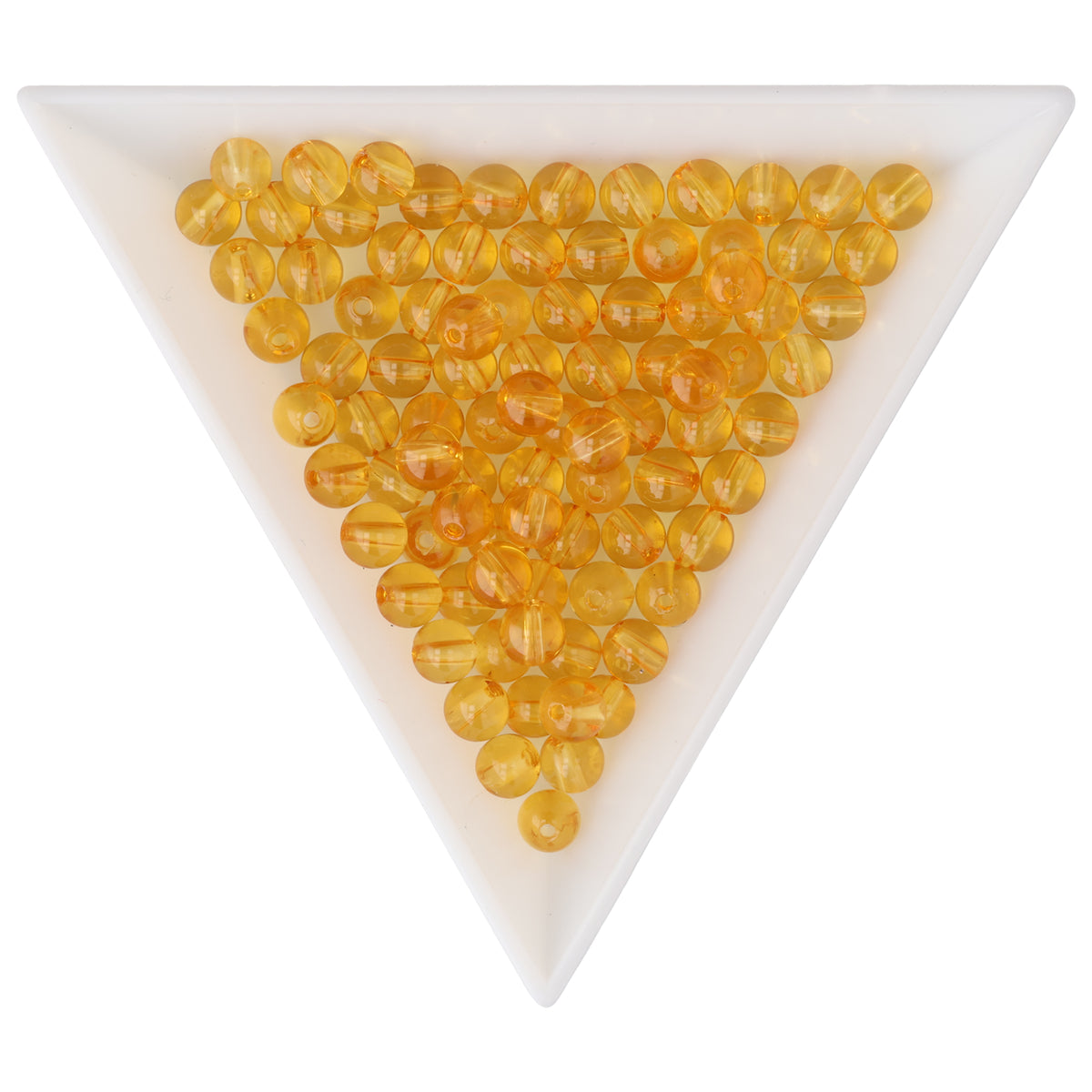 Perles de citrine · rondes · 4 mm