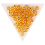 Perles de citrine · rondes · 6 mm