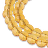 Perles de citrine · rondes · 6 mm