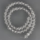 Perline di cristallo di rocca · rotonde · 6 mm