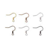 Ohrhaken aus Messing, 6 Farben, 17 mm – 6er-Box