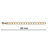 Chain extender 60 mm – Gold-plated