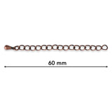 Kettenverlängerung 60 mm – Kupfer