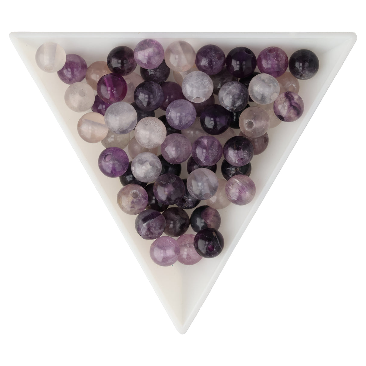 Fluorit Perlen lila · rund · 6 mm