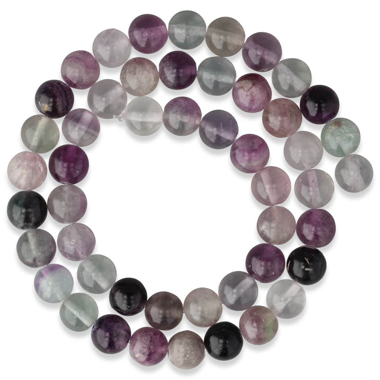 Fluorit Perlen lila · rund · 8 mm