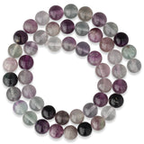 Fluorit Perlen lila · rund · 8 mm