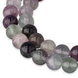 Fluorit Perlen lila · rund · 8 mm