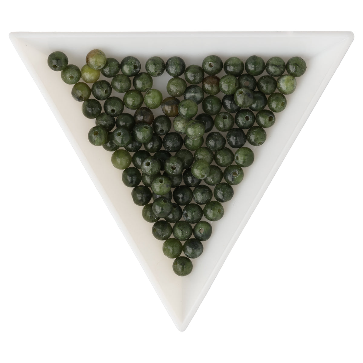 Perline di giada nefrite · rotonde · 4 mm