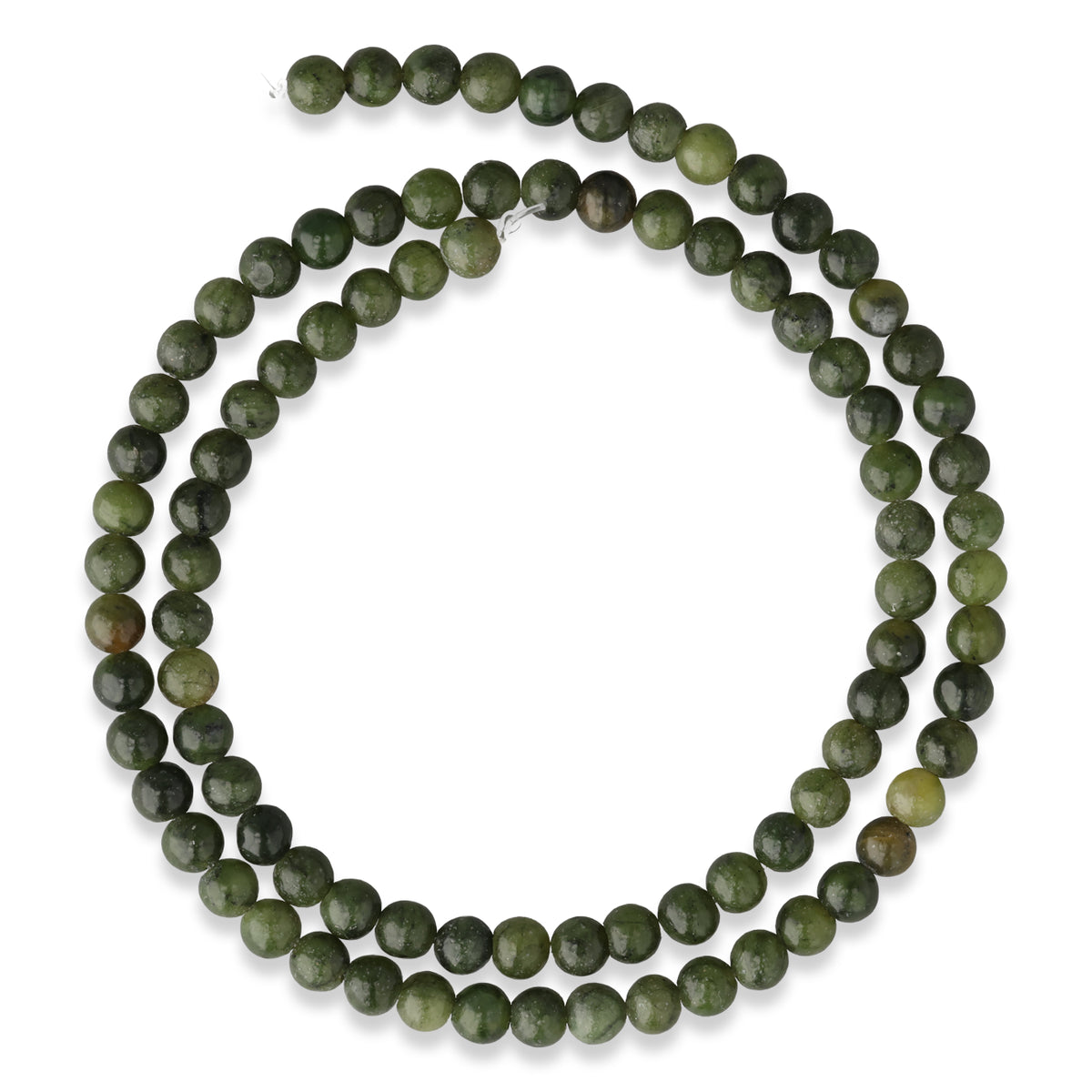 Perline di giada nefrite · rotonde · 4 mm