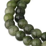 Perles de jade néphrite · rondes · 6 mm