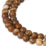 Picture Jasper Beads · round · 4 mm