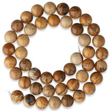 Picture Jasper Beads · round · 8 mm