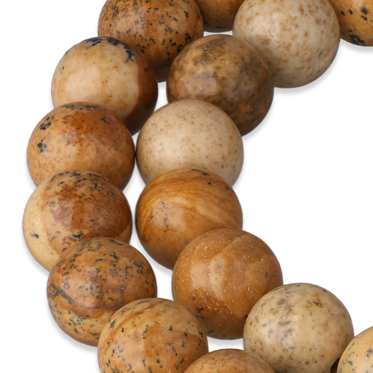Picture Jasper Beads · round · 8 mm