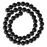 Perles d'obsidienne · rondes · 8 mm