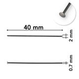 Nietstift • 40 mm • Farbe Gunmetal