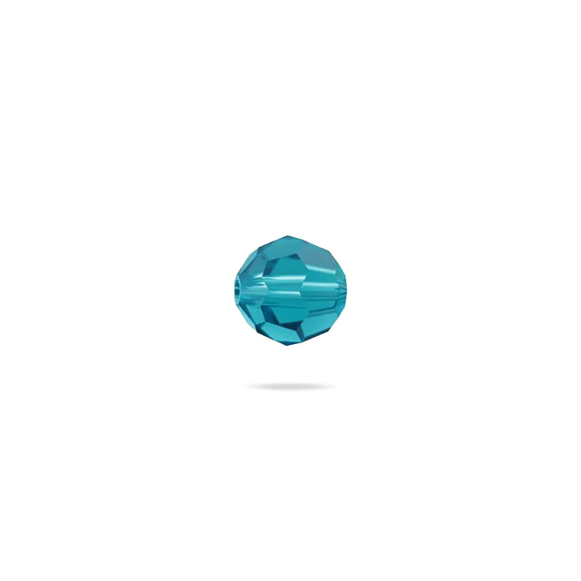 PRESTIGE 5000 Kristall, Classic runde Perle, 4 mm - Blue Zircon (6 Stk.)