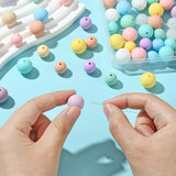 Set de perles en silicone Pastel – 90 pièces, 9 couleurs