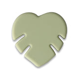Monstera-Blatt Silikonperle • Herzform, versch. Farben