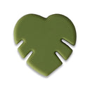 Monstera-Blatt Silikonperle • Herzform, versch. Farben