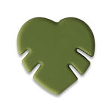 Monstera-Blatt Silikonperle • Herzform, versch. Farben