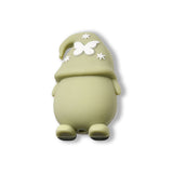 Perlina Focale Gnomo • Perlina in Silicone 3D con Farfalla e Tulipani