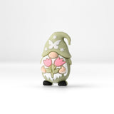 Perlina Focale Gnomo • Perlina in Silicone 3D con Farfalla e Tulipani