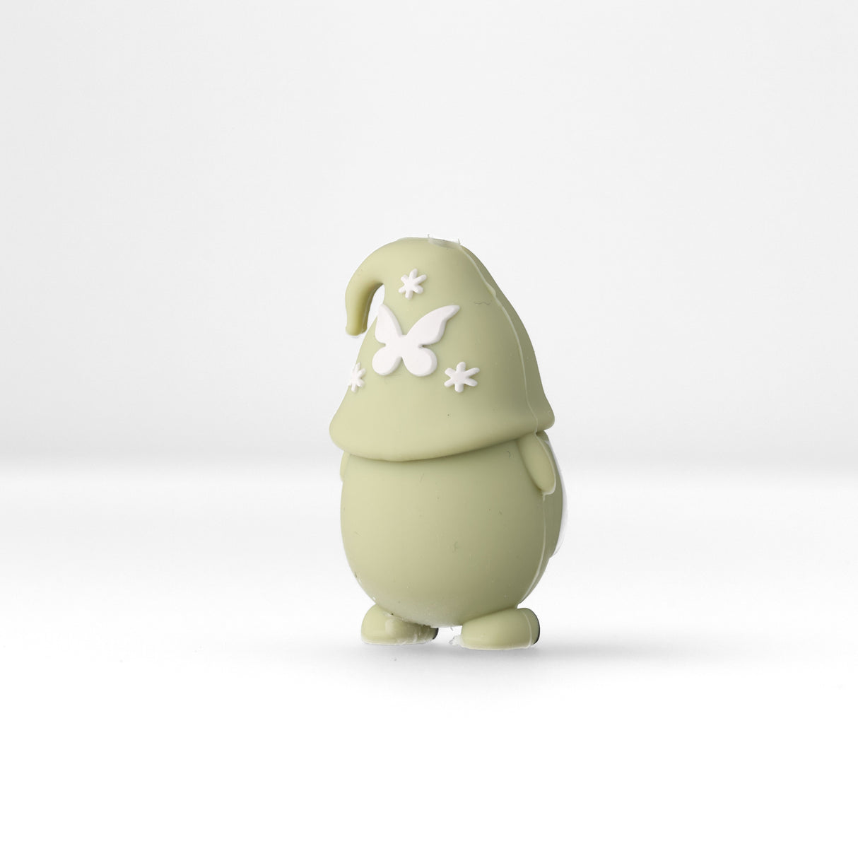 Perlina Focale Gnomo • Perlina in Silicone 3D con Farfalla e Tulipani