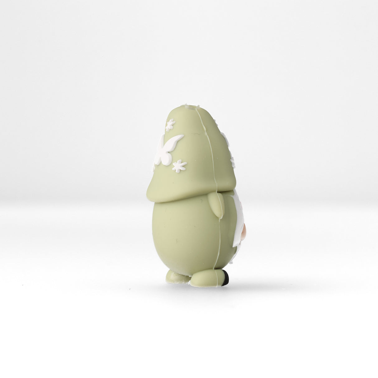 Perlina Focale Gnomo • Perlina in Silicone 3D con Farfalla e Tulipani