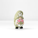 Perlina Focale Gnomo • Perlina in Silicone 3D con Farfalla e Tulipani