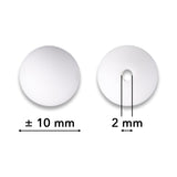 Silikon-Perle Rund • Weiss, 10mm