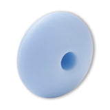Silikon-Perle Rondelle • Hellblau, 12x6-7mm
