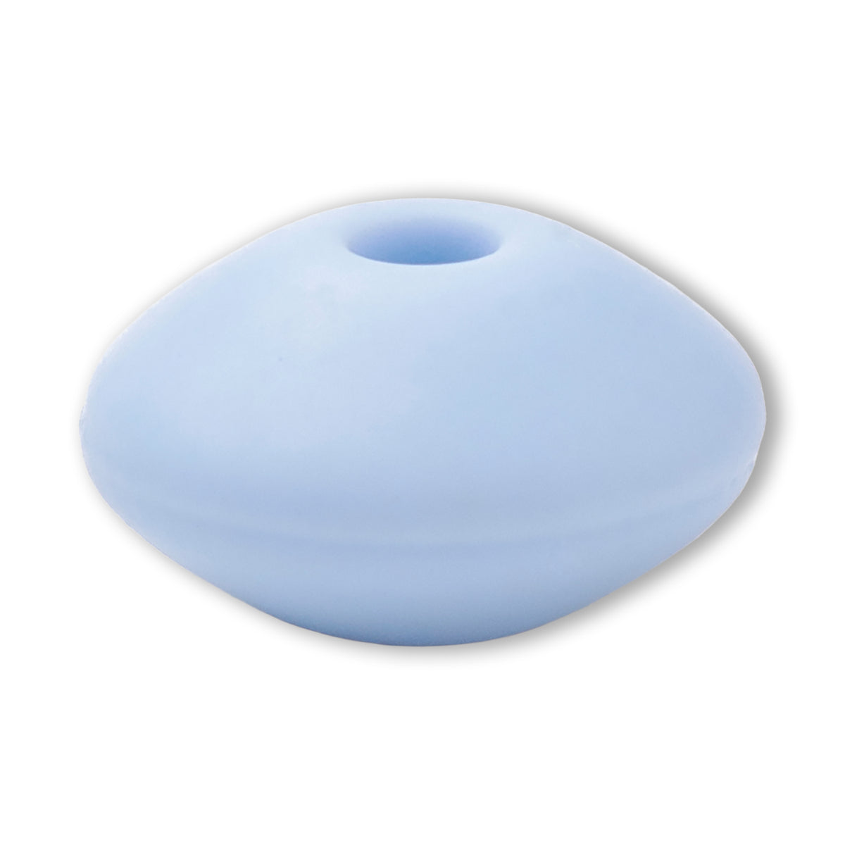 Silikon-Perle Rondelle • Hellblau, 12x6-7mm