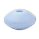 Silikon-Perle Rondelle • Hellblau, 12x6-7mm