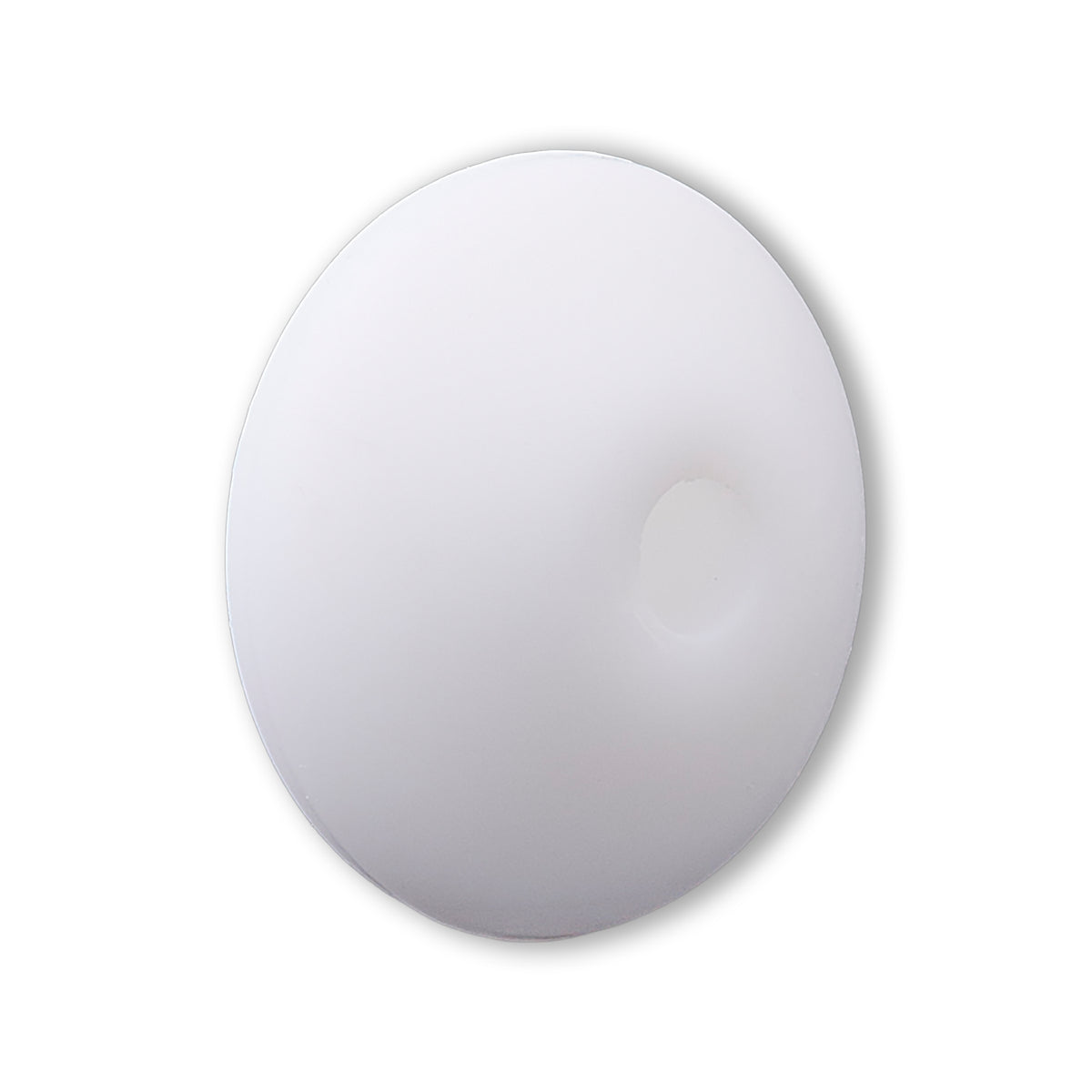 Perle en Silicone Rondelle • Blanc, 12x6-7mm