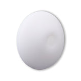 Perle en Silicone Rondelle • Blanc, 12x6-7mm