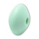 Silikon-Perle Rondelle • Helles Türkis, 12x6-7mm