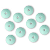 Silikon-Perle Rondelle • Helles Türkis, 12x6-7mm