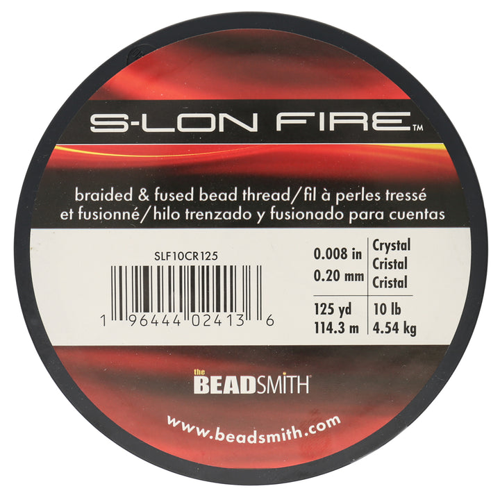 Filo per tessitura S-Lon Fire 10lb - Crystal (114,3 m)