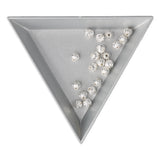 Perlina rotonda ondulata in metallo ∅ ca. 4 mm - argentato (20 pezzi)
