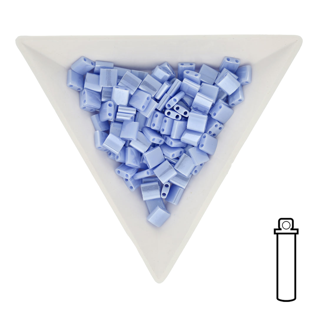 Miyuki Tila bead 5 mm - Opaque Light Periwinkle Luster