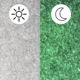 Rocailles-Perlen Toho 11/0 • Glow in the Dark • Crystal/Glow Green