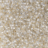 Rocailles-Perlen Toho 11/0 • Glow in the Dark • Silver-Lined Crystal/Glow Green