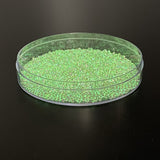Rocailles-Perlen Toho 11/0 • Glow in the Dark • Silver-Lined Crystal/Glow Green