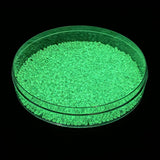 Rocailles-Perlen Toho 11/0 • Glow in the Dark • Baby Blue/Bright Green