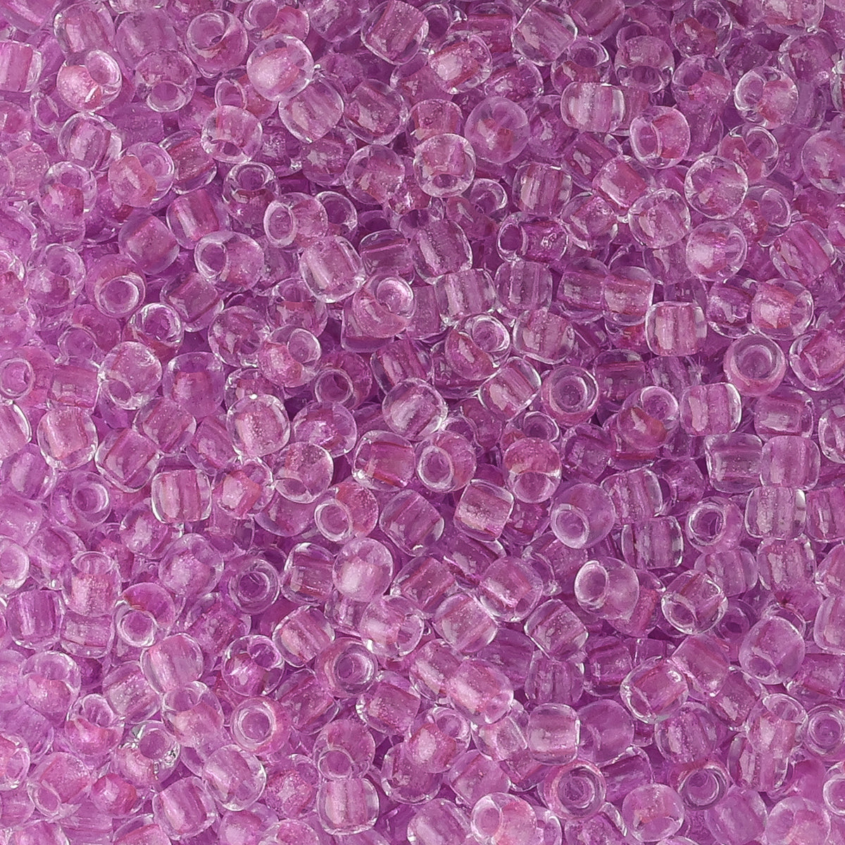 Rocailles-Perlen Toho 11/0 • Glow in the Dark • Dark Pink/Green Pink