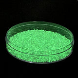 Rocailles-Perlen Toho 11/0 • Glow in the Dark • Gray Crystal/Bright Green
