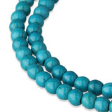 Perline di turchese tibetano · rotonde · 4 mm