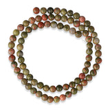 Unakite Beads · round · 4 mm