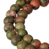 Unakite Beads · round · 6 mm